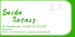 eniko kotasz business card